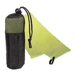 Microfiber Quick Dry & Cooling Towel In Mesh Pouch (Q914911) -Qualityimprint Shop Q914911 green lime towels with logo 3