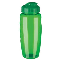 Gripper Poly-Clear® Water Bottle - (31 Oz.) (Q926311) -Qualityimprint Shop Q926311 green waterbottles with logo 4