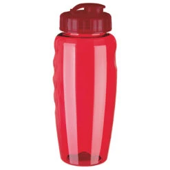 Gripper Poly-Clear® Water Bottle - (31 Oz.) (Q926311) -Qualityimprint Shop Q926311 red waterbottles with logo 3