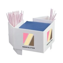 Two Sided Cocktail Napkin Holder With 2 Pockets (Q930222)