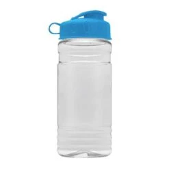 20 Oz. Clear Sports Bottle - Flip Top Lid (Q932722) -Qualityimprint Shop Q932722 Plastic Sports Bottles with logo 4