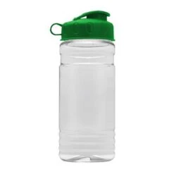 20 Oz. Clear Sports Bottle - Flip Top Lid (Q932722) -Qualityimprint Shop Q932722 Plastic Sports Bottles with logo 5