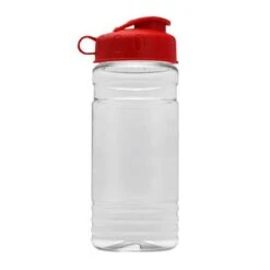 20 Oz. Clear Sports Bottle - Flip Top Lid (Q932722) -Qualityimprint Shop Q932722 Plastic Sports Bottles with logo 7