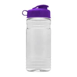 20 Oz. Clear Sports Bottle - Flip Top Lid (Q932722) -Qualityimprint Shop Q932722 Plastic Sports Bottles with logo 8