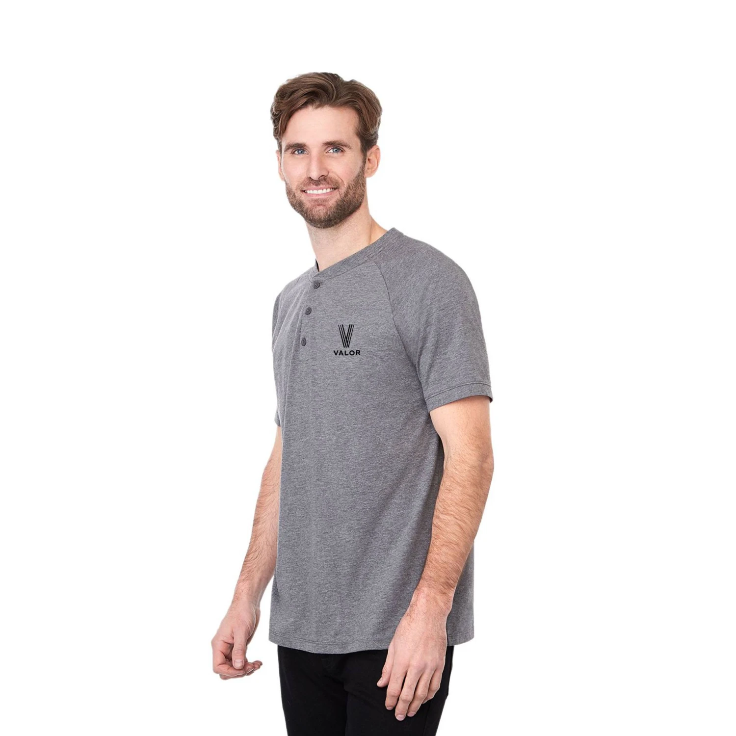 Men's SOMOTO Eco Short Sleeve Henley (Q935622) 1 Men's SOMOTO Eco Short Sleeve Henley (Q935622)