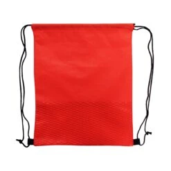 Wave NW Drawstring Backpack (Q937611) -Qualityimprint Shop Q937611 red drawstring bags with logo 3