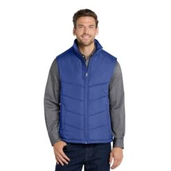 Port Authority­® Puffy Vest (Q940511) -Qualityimprint Shop Q940511 MediBlue Vests with logo 1