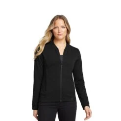 OGIO® Ladies Hinge Full-Zip Jacket (Q940722) -Qualityimprint Shop Q940722 blacktop jackets with logo 4