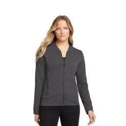 OGIO® Ladies Hinge Full-Zip Jacket (Q940722) -Qualityimprint Shop Q940722 tarmac grey jackets with logo 3