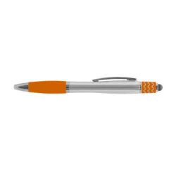 Spin-It Curvaceous Fidget Stylus Pen (Q943922) -Qualityimprint Shop Q943922 Orange Spin It Curvaceous Fidget Stylus Pen with logo