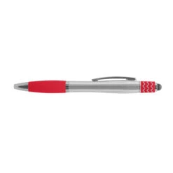 Spin-It Curvaceous Fidget Stylus Pen (Q943922) -Qualityimprint Shop Q943922 Red Spin It Curvaceous Fidget Stylus Pen with logo
