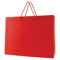 Matte Laminated Eurototes (Q9448) -Qualityimprint Shop Q9448 red shopping bags with logo 10