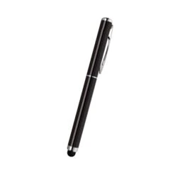 2 In 1 Soft-Touch Stylus And Laser Pointer (Q948222) -Qualityimprint Shop Q948222 black stylus pens with logo 6