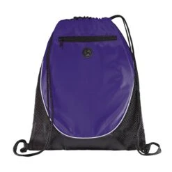 The Peek Drawstring Cinch Backpack (Q94865) -Qualityimprint Shop Q94865 purple drawstring bags with logo 4