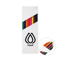 Eight-Color 7 Inch Wooden Pencil Set In White Box (Q949222)