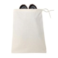 Cotton Shoe Bags (Q951711) 6 Cotton Shoe Bags (Q951711) -Qualityimprint Shop Q951711 natural shoe bags with logo 3