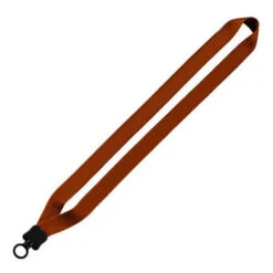 1" Cotton Lanyard With Plastic Clamshell & O-Ring (Q95714) -Qualityimprint Shop Q95714 3 orange