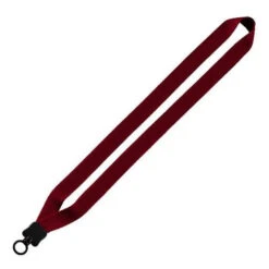 1" Cotton Lanyard With Plastic Clamshell & O-Ring (Q95714) -Qualityimprint Shop Q95714 6 red