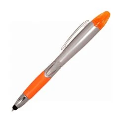 Triple Play Stylus/Pen/Highlighter (Q962965) -Qualityimprint Shop Q962965 orange pens with logo 3
