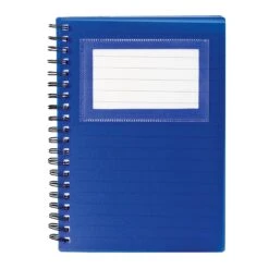 Business Card Holder Notebook (Q963311) -Qualityimprint Shop Q963311 blue blank notebooks withlogo 3