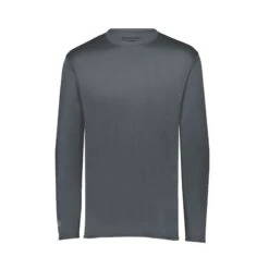 Holloway Youth Momentum Long Sleeve T-Shirt (Q975222) -Qualityimprint Shop Q975222 graphite long sleeve t shirts with logo 5