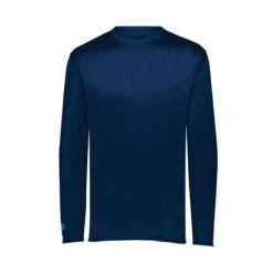 Holloway Youth Momentum Long Sleeve T-Shirt (Q975222) -Qualityimprint Shop Q975222 navy long sleeve t shirts with logo 6