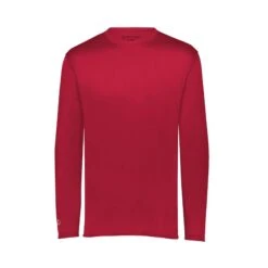 Holloway Youth Momentum Long Sleeve T-Shirt (Q975222) -Qualityimprint Shop Q975222 scarlet long sleeve t shirts with logo 8