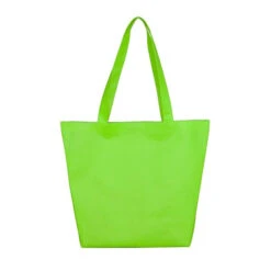 Shopping Tote Bags With Hook & Loop Fastener Closure (Q975711) -Qualityimprint Shop Q975711 green tote bags with logo 3