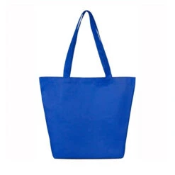 Shopping Tote Bags With Hook & Loop Fastener Closure (Q975711) -Qualityimprint Shop Q975711 royal tote bags with logo 6
