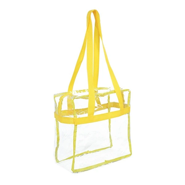 12 X 12 X 6 Inch Clear Zipper Tote With Handles (Q976422) 12 12 X 12 X 6 Inch Clear Zipper Tote With Handles (Q976422) - Image 12