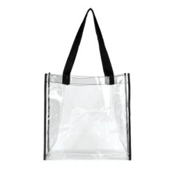 Matterhorn Clear Vinyl Stadium Compliant Tote Bags (Q985711) 5 Matterhorn Clear Vinyl Stadium Compliant Tote Bags (Q985711) -Qualityimprint Shop Q985711 clear black totebags with logo 3