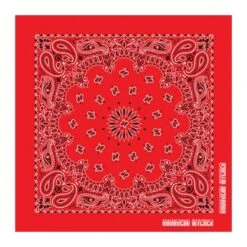 22 In Traditional USA Paisleys Bandana - Red (Q995522)